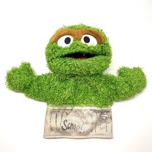 Oscar The Grouch Gund Hand Puppet 10” Sesame Street Workshop 2003 Tags Removed
